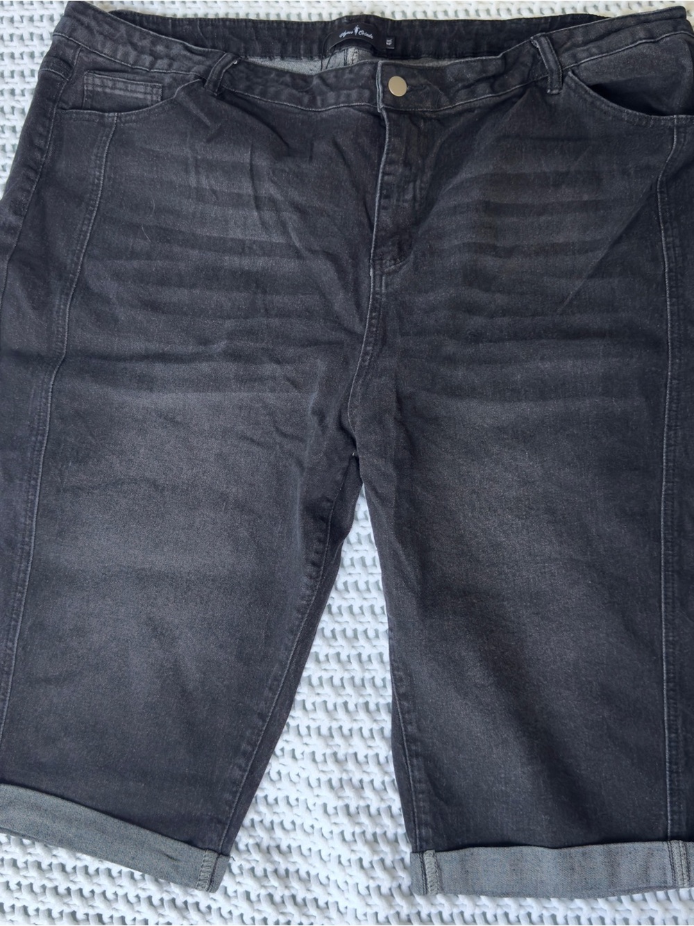 Agnes Orinda Women's Plus Size Mid-Rise Curvy Denim Size 4XL cropped